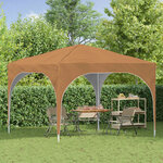 vidaXL Tente de fête pop-up 290 x 290 x 245 cm Beige