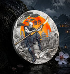 Monnaie SOHEI Warrior Path 2 Oz Argent 5$ Niue 2026 (PRÉCOMMANDE)