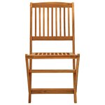 vidaXL Ensemble de salle à manger de jardin 5 Pièces bois d'acacia solide