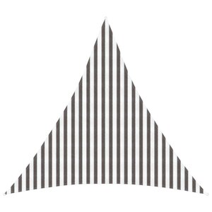 vidaXL Voile d'ombre Gris clair et blanc 4 x 4 x 4 m HDPE