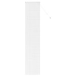 vidaXL Store de Fenêtre avec des rideaux Autre Blanc 80 x 130 cm Aluminium