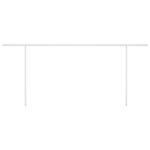 vidaXL Auvent manuel rétractable avec poteaux 6x3 5 m Bleu et blanc