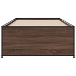 vidaXL Cadre de lit sans matelas chêne marron 100x200 cm