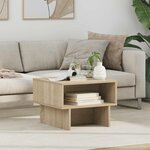 vidaXL Table basse Chêne Sonoma 48 x 46 x 35 cm Bois d'ingénierie