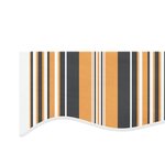 vidaXL Tissu de remplacement pour auvent rayures multicolores 4x3 m