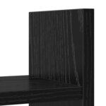 vidaXL Organiseur de bureau Chêne noir 34.5 x 15.5 x 35.5 cm