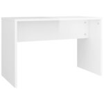 vidaXL Ensemble de coiffeuse Blanc brillant 74 5x40x141 cm