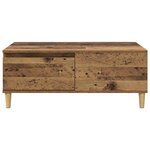 vidaXL Table basse Bois Ancien 90 x 50 x 35 cm Bois d'ingénierie
