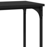 vidaXL Table console Chêne noir 101 x 30.5 x 75 cm Bois d'ingénierie