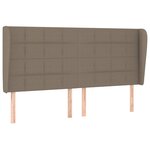 vidaXL Sommier à lattes de lit avec matelas Taupe 180x200 cm Tissu