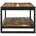 vidaXL Table Basse Multicolore 120x50x38 cm Bois Massif Récupéré