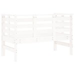 vidaXL Banc de jardin blanc 111 5x53x71 cm bois massif de pin