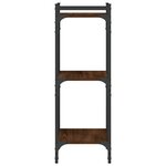 vidaXL Bibliothèque 3 niveaux chêne brun 40x30x86 cm bois d'ingénierie