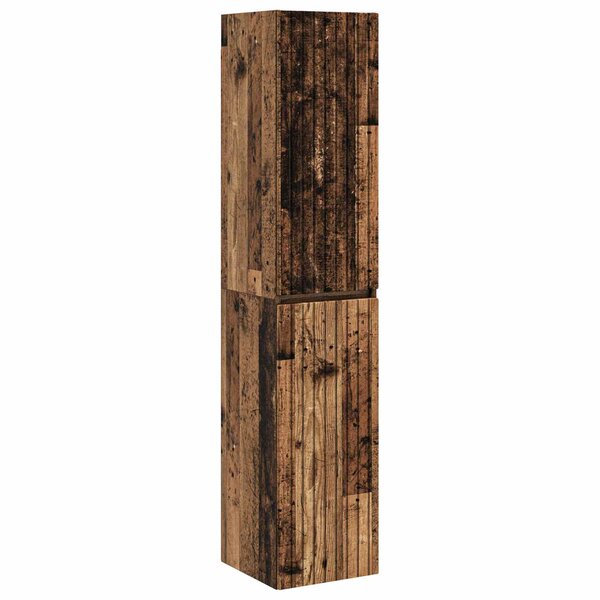 vidaXL Cabinet de Salle de Bain Mural Bois ancien 33 x 34 5 x 160 cm