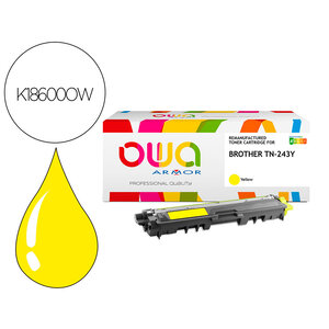 Q-connect toner laser - compatible Brother TN243Y - Jaune - 1000p