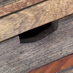 vidaXL Table basse Gris 100x50x30 cm Bois massif