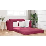 vidaXL Canapé-Lit 60cm Bordeaux Velours