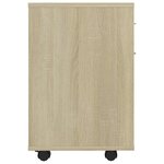 vidaXL Armoire à roulettes Chêne sonoma 45x38x54 cm Bois d’ingénierie