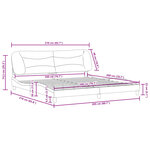 vidaXL Cadre de lit sans matelas marron 200x200 cm similicuir