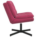 vidaXL Fauteuil relaxant pivotant Autre Rouge bordeaux 63 x 75 x 76 cm