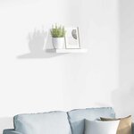 vidaXL Étagère murale flottante Blanc brillant 40x23x3 8 cm MDF