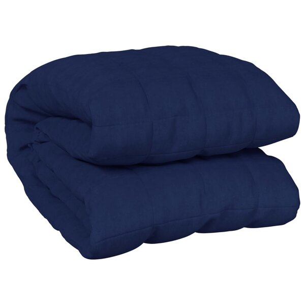 vidaXL Couverture lestée Bleu 235x290 cm 11 kg Tissu