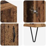 vidaXL Buffet Bois ancien 90 x 34 x 80 cm Bois d'ingénierie