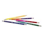 Boite de 12 crayons de couleur hexagonaux minabella duo  bicolore. Ø 3 8 mm x 6 primo