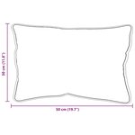 vidaXL Oreillers 2 Pièces Blanc 30 x 50 cm 85gsm 100  polyester