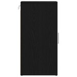 vidaXL Armoire à chaussures chêne noir 32x35x70 cm bois ingénierie