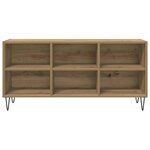 vidaXL Meuble TV Chêne artisanal 103 5 x 30 x 50 cm Bois d'ingénierie