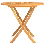 vidaXL Table pliable de jardin 85x85x76 cm Bois de teck solide