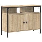 Meuble Lavabo Salle de Bain vidaXL Chêne Sonoma 80x30x60 cm Bois d'ingénierie