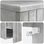 vidaXL Meuble de lavabo mural Gris béton 49 x 44 5 x 66 cm