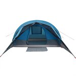 vidaXL Tente de camping de cabine 4 personnes bleu imperméable