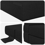 vidaXL Canapé-lit pliable Noir 152 x 86 5 x 60 cm Tissu