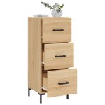 vidaXL Buffet Chêne sonoma 34 5x34x90 cm Bois d'ingénierie
