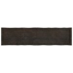 vidaXL Dessus de table bois massif traité bordure assortie