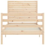 vidaXL Cadre de lit sans matelas 100x200 cm bois massif