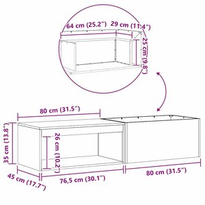 vidaXL Braise Marron 160 x 45 x 35 cm Acier
