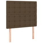 vidaXL Sommier à lattes de lit avec matelas Marron foncé 80x200 cm