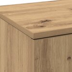 vidaXL Haute-commode en chêne artisanal 80x35x180 cm en bois d'ingénierie