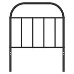 vidaXL Tête de lit de remplacement métal noir 75 cm
