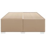 vidaXL Cadre de lit Cappuccino 160x200 cm Similicuir