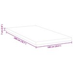 vidaXL Coussins de Matelas Blanc 100 x 200 cm