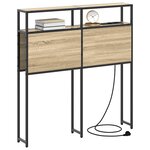 vidaXL Tête de lit de rangement Chêne sonoma 75 cm Bois d'ingénierie