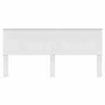 vidaXL Tête de lit avec tête de lit Blanc 200 cm Bois d'ingénierie