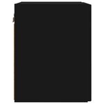 vidaXL Meuble TV mural Noir 30 x 31 x 40 cm Bois d'ingénierie
