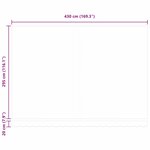 vidaXL Auvent rétractable automatique bordeaux 450x300 cm