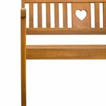 vidaXL Banc extérieur Naturel 180 x 55 5 x 90 cm Bois d'Acacia Massif